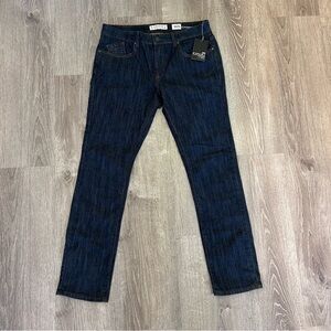 Ezekiel 305 Men’s Dark Blue Slim Leg Jeans Chopper fit 14 1/2” leg opening